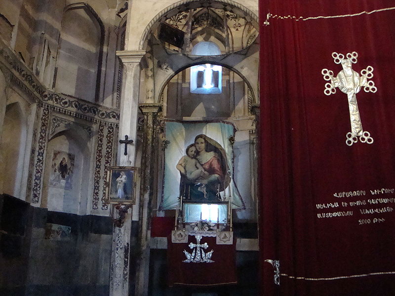 Interior of the Saint Stepanos Monastery.