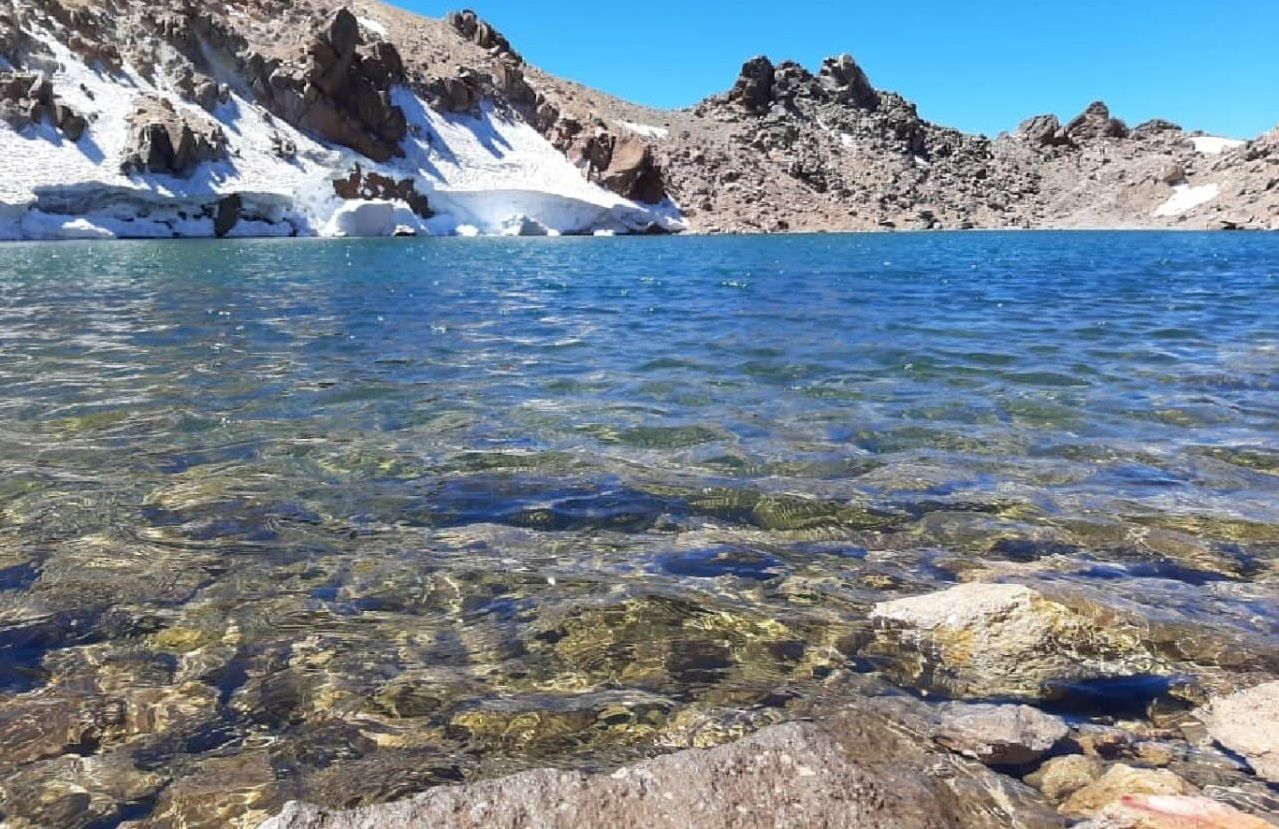A lake above the peak of Sabalan, the place of Zoroastrian mission